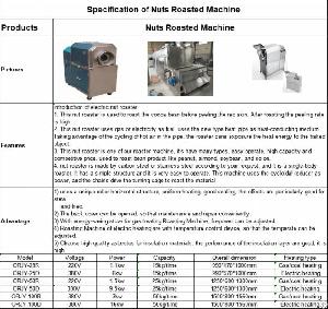 nuts roasted machine