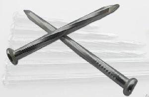Spiral Shank Steel Nails Brass Plated