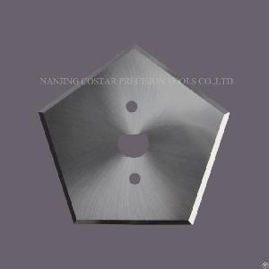 tungsten carbide pentagon blade starlinger cutter machine