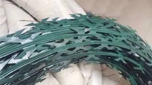 Pvc Concertina Razor Wire Or Powder Coated Razor Wire