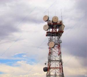 galvanized microwave antenna communication supporting tower