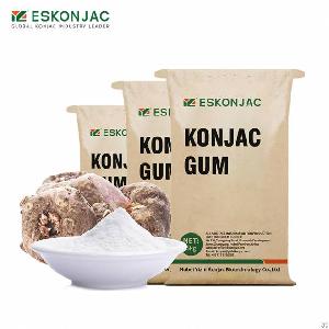 konjac gum powder flour glucomannan dietary fiber health supplement