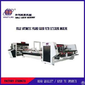 folder gluer stitching machine