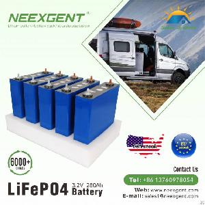 neexgent 3 2v 120ah lifepo4 battery cell prismatic solar system