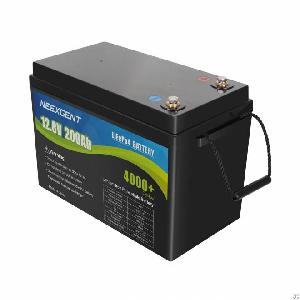 neexgent lithium rechargeable lifepo4 12v 12 8v 200ah battery packs