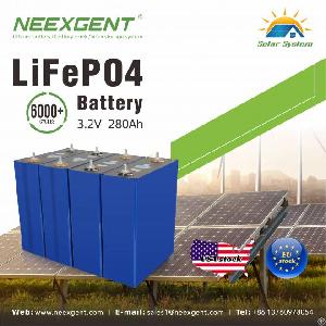 neexgent prismatic lithium iron phosphate battery lifepo4 cell 3 2v 280ah