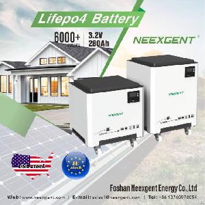 neexgent rechargeable solar battery 48v 230ah lifepo4 lithium ion home