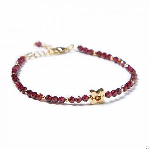 3.5mm Garnet Bracelet Natural Stone