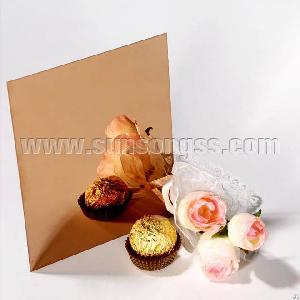 mirror gold rose stainless steel sheet