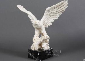 Customizable White Animal Sculpture Marble Decoration