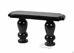 Popular Black Polished Granite Bench