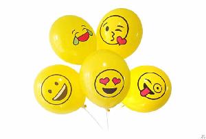 emoji latex balloon