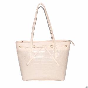 Beige Women Tote Bag Laides Handbag