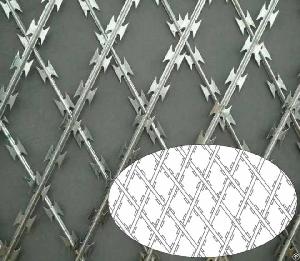 razor wire flat wrap welded mesh concertina