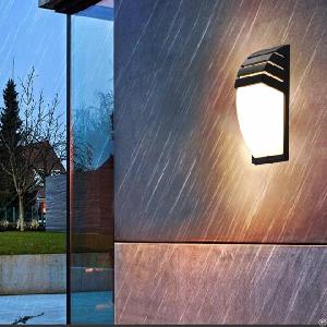 outdoor led waterproof wall lamp radar motion sensor courty garden porch light 36w brightness