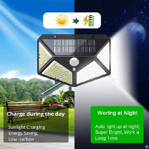 solar led light outdoor lamp motion sensor spotlight waterproof sunlight st