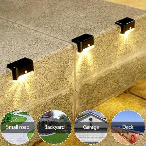 Solar Led Lights Outdoor Solar Lamp Ip65 Waterproof Monitor Step Deck Lights Lamps Garden Lighting