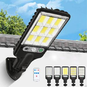 solar street lights outdoor waterproof motion sensor wall led lamp 3 lighting mode light