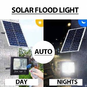 Led Flood Light Solar Street Lights Household Waterproof Remote Indoor And Outdoor Lighting Garden