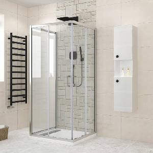 sided sliding shower enclosure