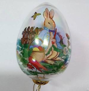 Hand Inside Painted Glass Easter Eggs