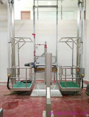 cattle slaughtering machine skinning elevator abattoir equipment slaughterhouse line