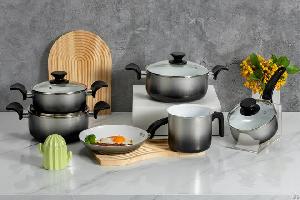ceramic pressed aluminum cookware innerwell
