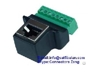 rj45 female plug cctv connector