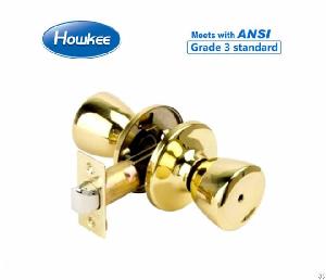 Tubular Knob 5 Series Half-moon Spindle 5762-bk Door Lock