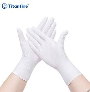 China 9 Inch 3.5g White Nitrile Exam Disposable Glove