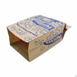 Brown Kraft Greaseproof Paper Pork Crackle Bag