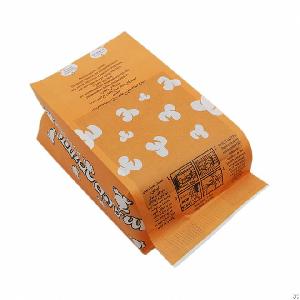 White Waterproof Greaseproof Microwave Paper Popcorn Bag