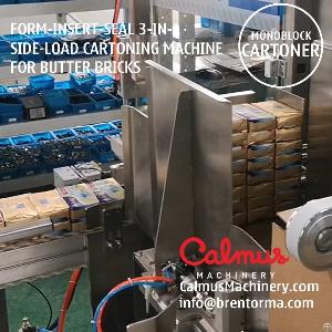 Cartoning Machine Monoblock Case Packer For Packaging Butter Bricks