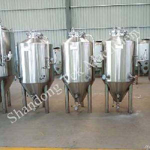 Stainless Steel 300 Liters Cylinder Conical Tank For Food Beverage Beer Fermentation