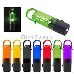 led plastic camping flashlight