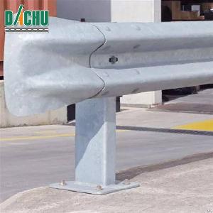 galvanized fishtail terminal highway guardrail