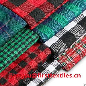 polyester plaid yarn dyed fabric