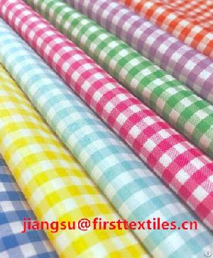 Yarn Dyed Fabric Gingham, Plaid Fabrics