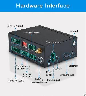 4g 8 Din 6 Ain 4 Do Industrial Remote Control For Smart Factory