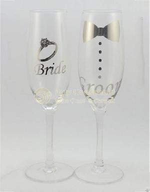 Champagne Flutes For The Couple Wedding