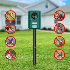 Ultrasonic Solar Animal Repellent For Cat Bird Dog Fox An-b030n-2