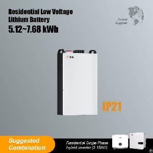 Low-voltage Residential Battery 5.12kwh 7.68kwh