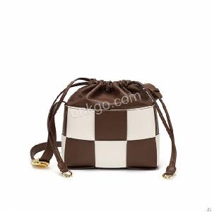 Female Cowhide Multicolor Tote Shoulder Messenger Bag