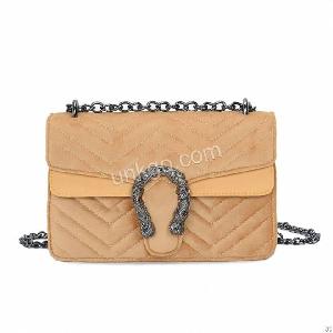 tc1601 fabric pu dual luxury gg square shoulder bag