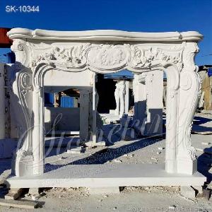 french marble fireplace mantel surround home decor