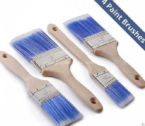 Synthetic Fiber Brush With Wood Handle