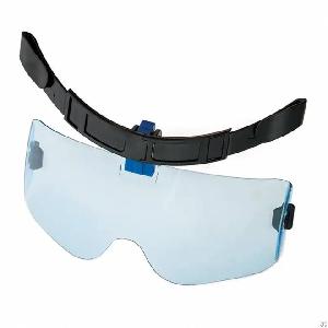 clip up blue sunglass