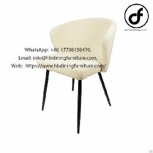 armchair backrest metal legs