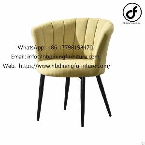 striped fabric upholstered dining chair