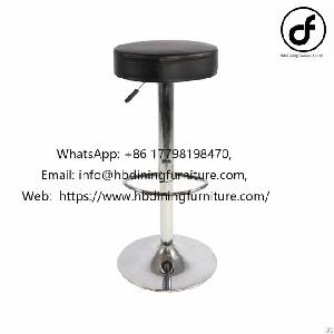 pu seat swivel leather bar stool